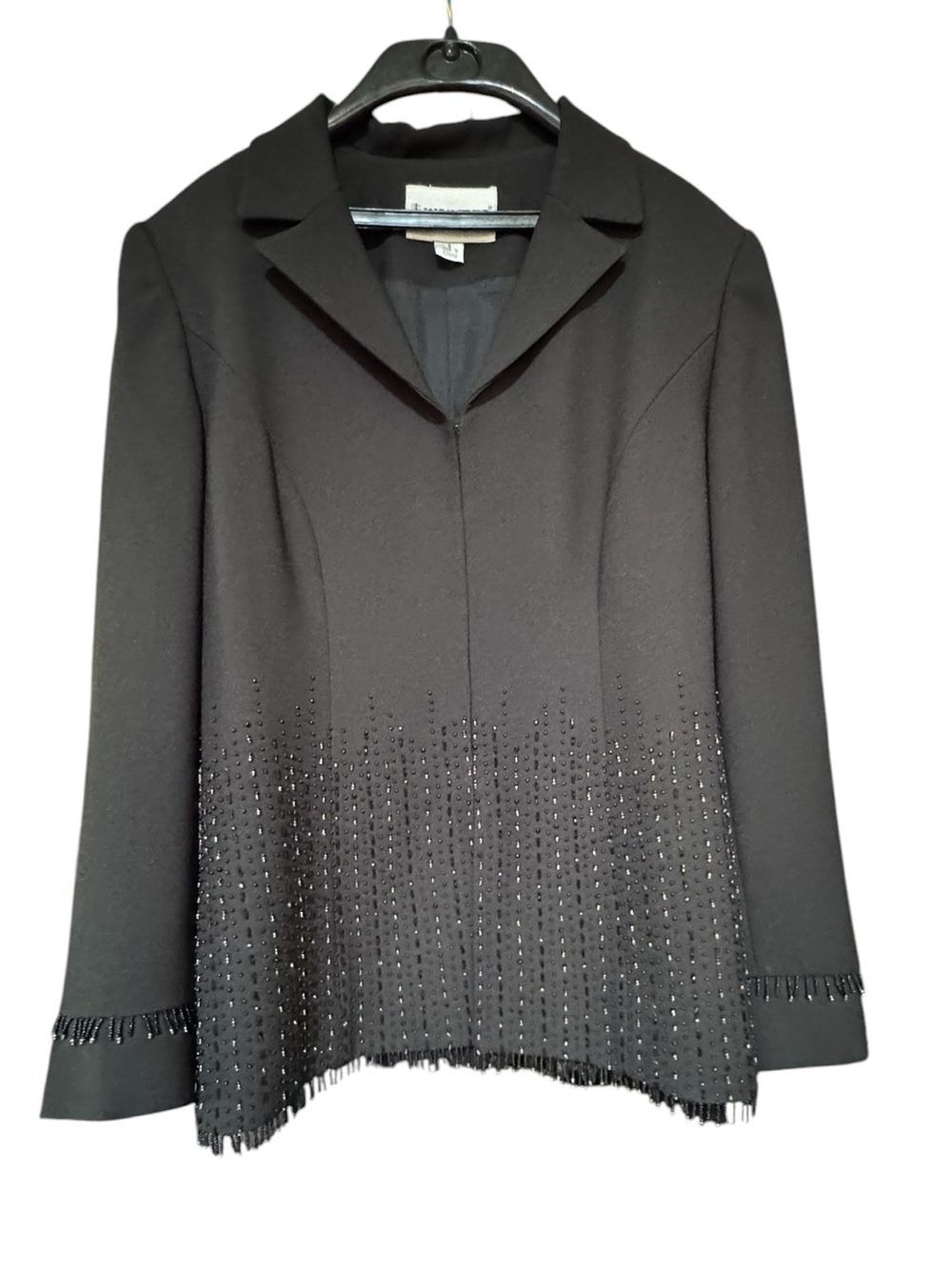 John Meyer glam ornate Vintage beaded blazer structure silhouette formal/evening